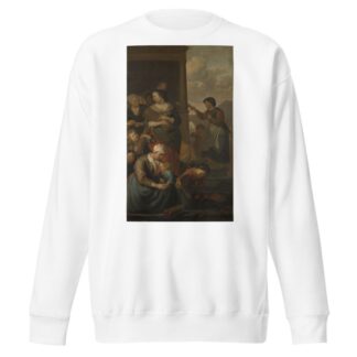 Allegory of food distribution to the poor by Jacob Van Loo Sweatshirt