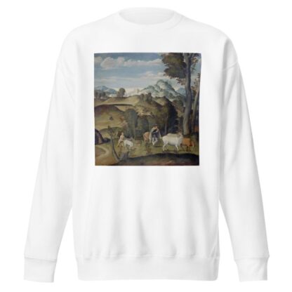 The Young Mercury Stealing Cattle from the Herd of Apollo by Girolamo da Santacroce Sweatshirt