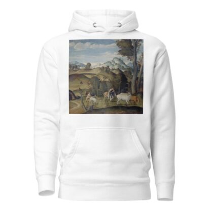 The Young Mercury Stealing Cattle from the Herd of Apollo by Girolamo da Santacroce Hoodie