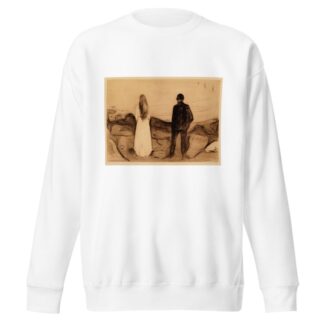 Two Human Beings. The Lonely Ones by Edvard Munch Sweatshirt