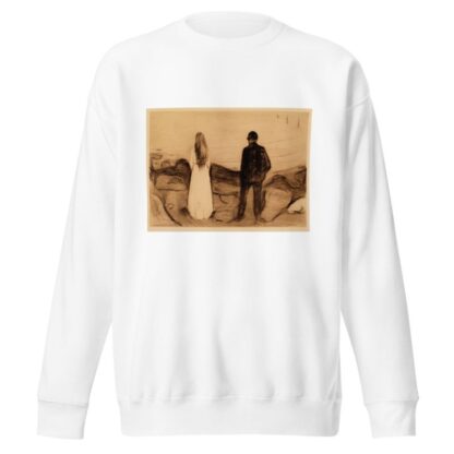 Two Human Beings. The Lonely Ones by Edvard Munch Sweatshirt