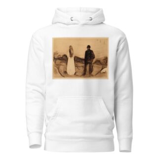Two Human Beings. The Lonely Ones by Edvard Munch Hoodie