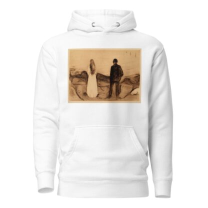 Two Human Beings. The Lonely Ones by Edvard Munch Hoodie