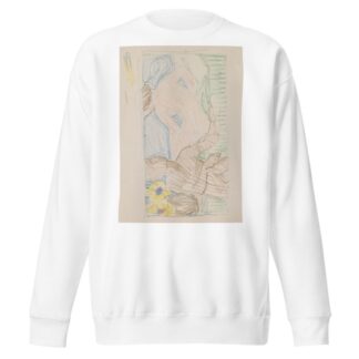 Zittende man naast een liggende naakte vrouw op een bed by Reijer Stolk Sweatshirt