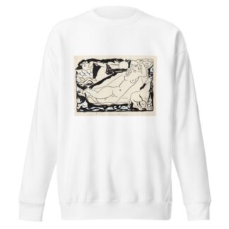 Venus Vignet voor boek ‘L’art Hollandais contemporain’ van Paul Fierens; liggend naakt met daarbij afgebeeld twee paarden en twee duiven by Leo Gestel Sweatshirt