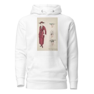 The Cradle Will Rock: Red women’s suit with matching hat and three alternate hats by Edwin Schruers Hoodie
