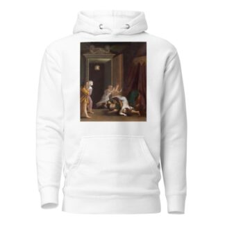 Paris and Helena Surprised by Menelaus by Toussaint Gelton Hoodie