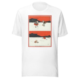 ‘One of the Silly Sort of Mistakes One Makes When it Snows in Scotland’ by William Heath Robinson T-Shirt