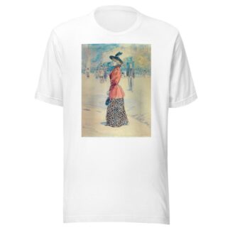 Elégante sur un boulevard by Henri Somm T-Shirt