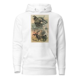 A new bull in the ring by Friedrich Graetz Hoodie