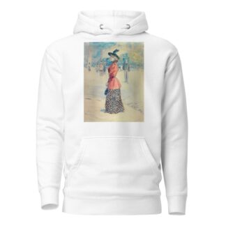 Elégante sur un boulevard by Henri Somm Hoodie