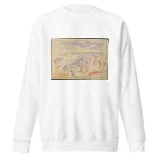 Beach Scene by Pierre-Auguste Renoir Sweatshirt