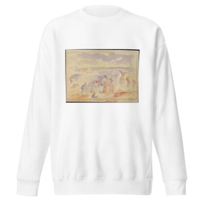 Beach Scene by Pierre-Auguste Renoir Sweatshirt
