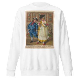 An English sloop engaging a Dutch Man of War. by Anonymous Sweatshirt