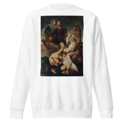 Dante and Virgil in the inferno by Hans Makart Sweatshirt