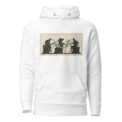 Neptune, Hercules and Mercury fishing from three rocks in the sea by Louis Petit Hoodie