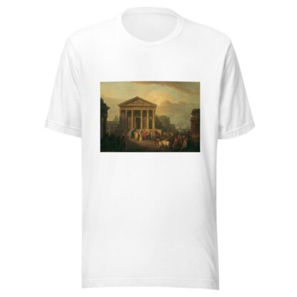 Sacrifice In Front Of A Roman Temple by Vinzenz Fischer T-Shirt