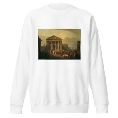Sacrifice In Front Of A Roman Temple by Vinzenz Fischer Sweatshirt