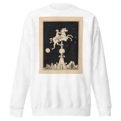 Meisje berijdt een paard op een torenspits by Nelly Spoor Sweatshirt