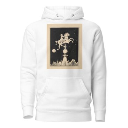 Meisje berijdt een paard op een torenspits by Nelly Spoor Hoodie