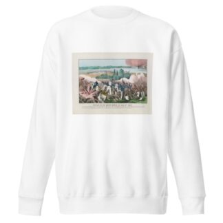 The Battle of Baton Rouge, La. Aug. 4th 1862 by Currier & Ives. Sweatshirt