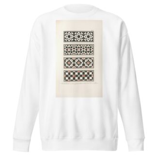 Mosaik-Bänder an dem Glockenthurm neben dem Dom zu Florenz by Friedrich Maximilian Hessemer Sweatshirt
