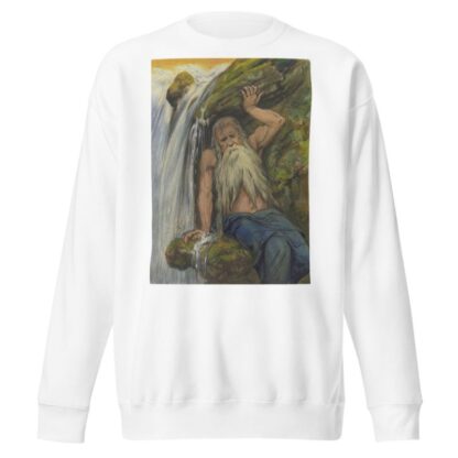River god at a waterfall by Wilhelm Süs Sweatshirt