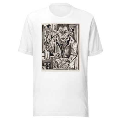 Selbstbildnis, holzschneidend by Ernst Ludwig Kirchner T-Shirt