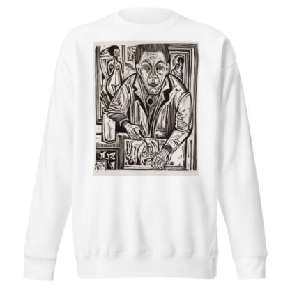Selbstbildnis, holzschneidend by Ernst Ludwig Kirchner Sweatshirt