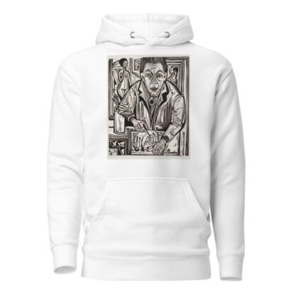 Selbstbildnis, holzschneidend by Ernst Ludwig Kirchner Hoodie