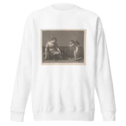 Cupid laughs at the heartbreak he has caused by Jacques Louis Copia Sweatshirt