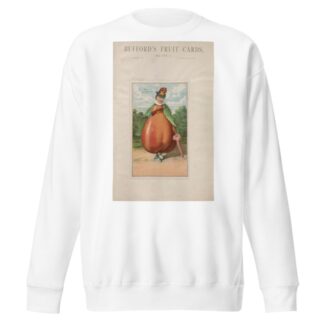 Bufford’s fruit cards, no. 779-1 [pear] by John H. Bufford's & Sons Sweatshirt