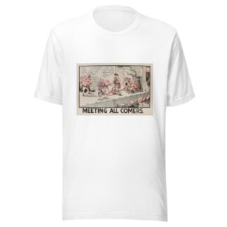 Meeting All Comers by Carey Cartoon Service T-Shirt
