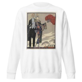 Evening Attire.. by George Barbier Sweatshirt