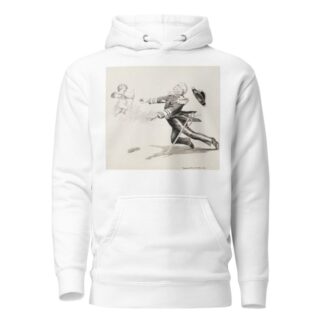 A military leader is shot by the bow of a small cherub. by William Henry Walker Hoodie