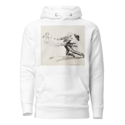 A military leader is shot by the bow of a small cherub. by William Henry Walker Hoodie