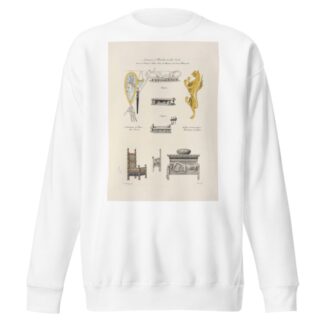 Armures et meubles du XIIe. siècle, tirés du portail de Notre-Dame de Chartres et de divers manuscrits. by Nicolas Xavier Willemin Sweatshirt