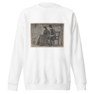 On the bench by Francis Arthur Fraser Sweatshirt