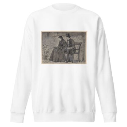 On the bench by Francis Arthur Fraser Sweatshirt