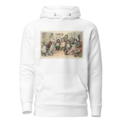 Who’s first, gents by John Samuel Pughe Hoodie