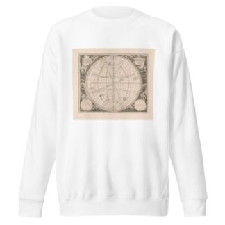 Hemelkaart met rechtopstaande en schuine aardbol Haemisphaeria sphaerarum rectae by Peter Schenk the Elder Sweatshirt