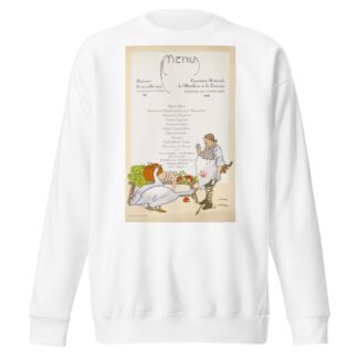 Exposition Nationale de l’Hôtellerie et du Tourisme – Déjeuner du 22 juillet 1927 by Pierre Roger Claudin Sweatshirt
