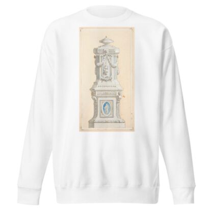 Design for an ornamented stone pedastal surmounted by an urn by Jules-Edmond-Charles Lachaise Sweatshirt