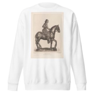 Saint George on horseback by Henri-Charles Guérard Sweatshirt