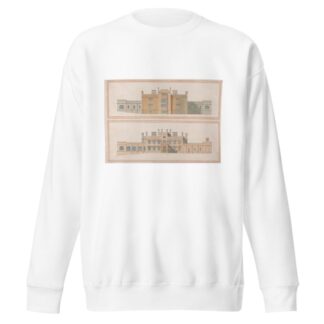 Design for a Tudoresque Country House by Joseph Michael Gandy Sweatshirt