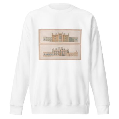 Design for a Tudoresque Country House by Joseph Michael Gandy Sweatshirt
