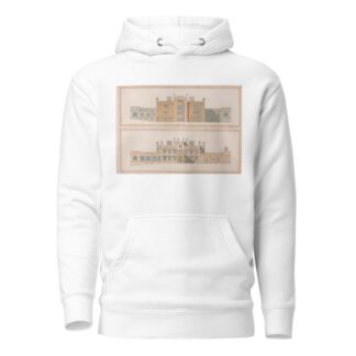 Design for a Tudoresque Country House by Joseph Michael Gandy Hoodie