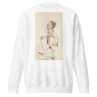 Portrait of a man with a monocle. by William Henry Walker Sweatshirt