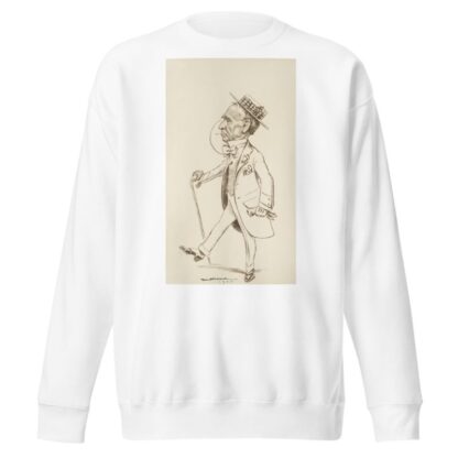 Portrait of a man with a monocle. by William Henry Walker Sweatshirt