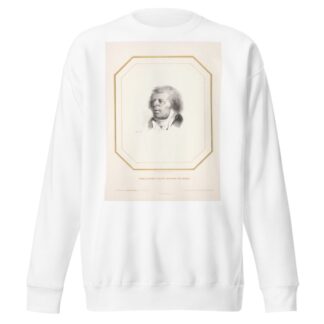 Male bust portrait by Nicolas Toussaint Charlet Sweatshirt